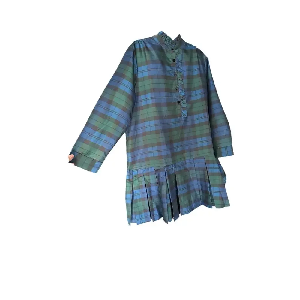Tuckernuck Blackwatch Tartan Plaid Tate Pleated Dress 2XL NWT Preppy Heritage_5